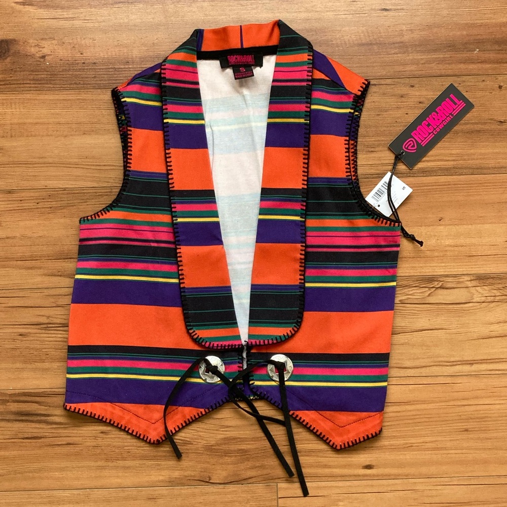 NWT Rock & Roll Cowgirl Vest Size Small